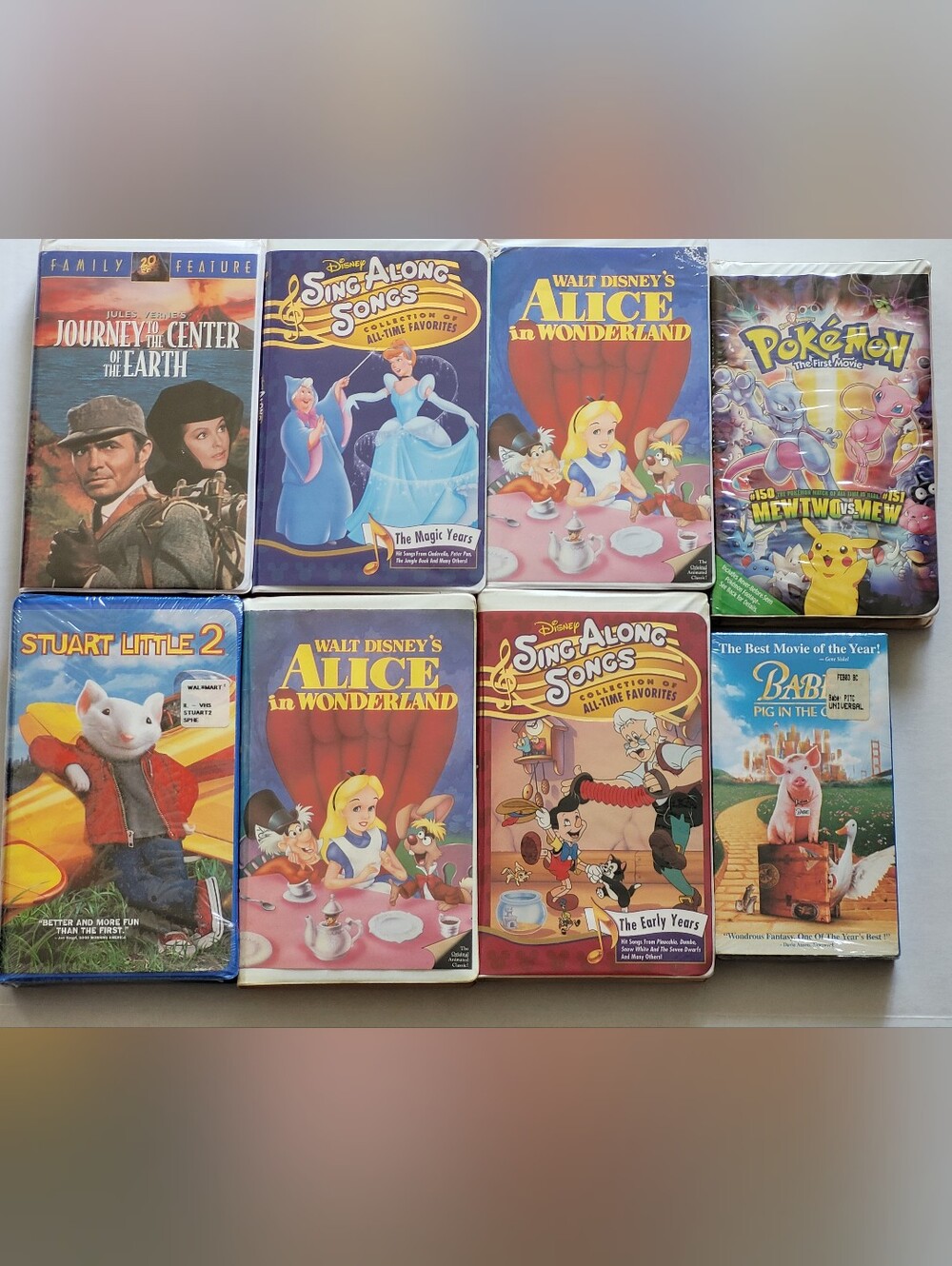 (Lot Of 8) Assorted VHS Tapes Children / Family / Disney / Animation/ Very Good